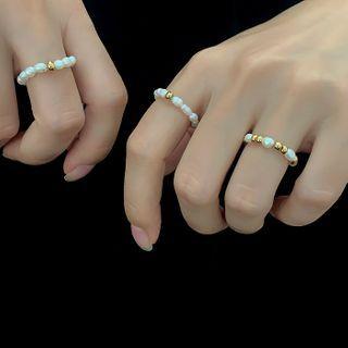 Freshwater Pearl Alloy Bead Ring