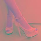 Lace Panel Ankle-strap Stiletto-heel Platform Sandals