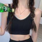 Crop Tank Top Tank Top - Black - One Size