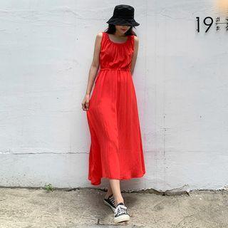 Drawstring-waist Tank Dress