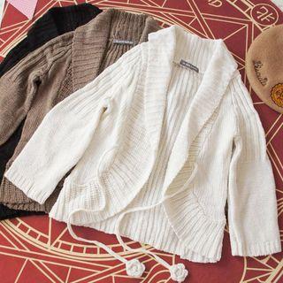 Tie Front Accordion Cardigan