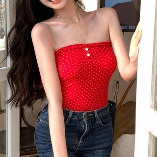 Strapless Top Red - One Size