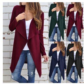 Open-front Lapel Coat