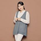 V-neck Perforated Vest
