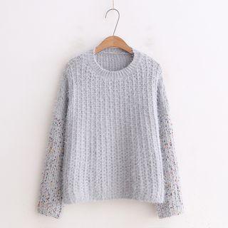 Dotted Panel Sweater