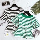 Striped Bell-sleeve Top