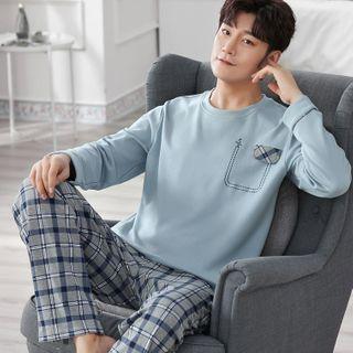 Loungewear Set : Long-sleeve Top + Pants