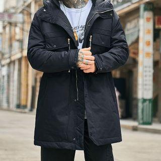 Long-sleeve Cargo Hooded Long Jacket