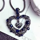 Heart Rhinestone Necklace