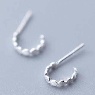 925 Sterling Silver Open Hoop Earring Silver - One Size