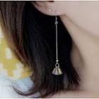 Non-matching 925 Sterling Silver Fringed Bead Dangle Earring 1 Pair - Multicolor - One Size