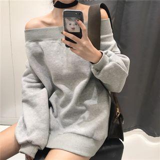 Cutout Off-shoulder Sweater