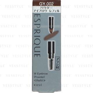 Kose - Esprique W Eyebrow (powder With Brush) (#gy002 Natural Gray) (refill) 0.4g