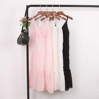 Spaghetti Strap Fringed Dress