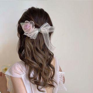 Rose Mesh Hair Clip