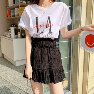 La Printed Cotton T-shirt