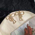 Faux Pearl Bow Earring 1 Pair - Faux Pearl Bow Earring - One Size