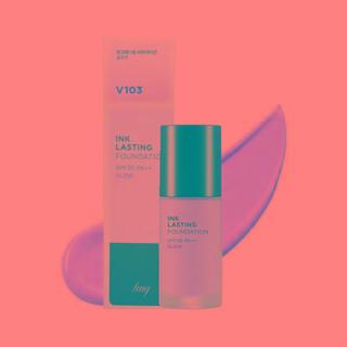 The Face Shop - Fmgt Ink Lasting Foundation Glow Spf30 Pa++ 30ml (5 Colors) #v103 Pure Beige