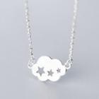 925 Sterling Silver Cloud Pendant Necklace S925 Silver - As Shown In Figure - One Size