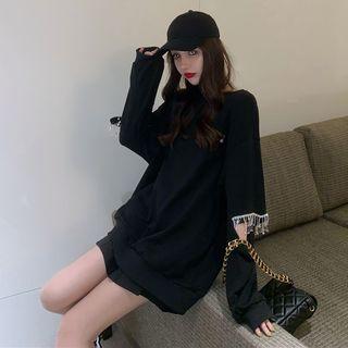 Fringed Pullover Black - One Size