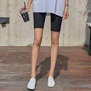Band-waist Biker Shorts