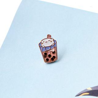 Bear Pearl Milk Tea Brooch As Shown In Figure - One Size