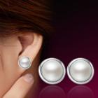 925 Sterling Silver Faux Pearl Earrings