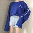 Dolphin Print Long-sleeve T-shirt