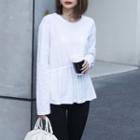 Long-sleeve Peplum T-shirt
