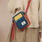 Corduroy Zip Crossbody Bag As Shown In Figure - One Size