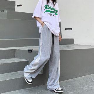 Two Tone Knit Sweatpants