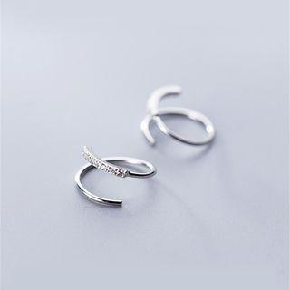 925 Sterling Silver Line Earrings