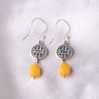 Amber Earring 1 Pair - As Shown In Figure - One Size