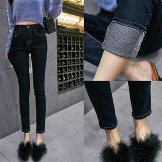 Fleece Lined Demin Pants
