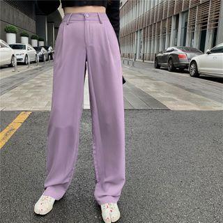 Straight Leg Dress Pants / Crop Sweatshirt