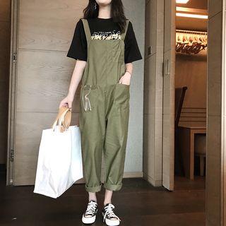 Short-sleeve Lettering T-shirt / Jumper Pants