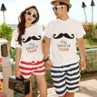 Couple Matching Lettering T-shirt