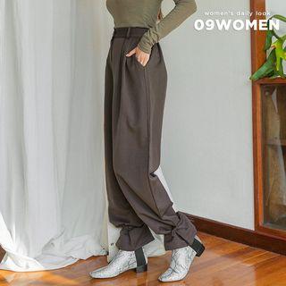 Tie-hem Wide-leg Pants
