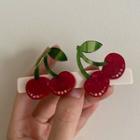 Cherry Acetate Hair Clip 1 Pc - Hair Clip - Red & Green - One Size