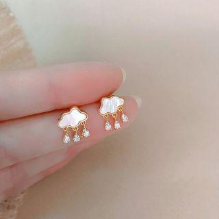 S925 Sterling Silver Cloud Stud Earring