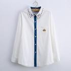 Crown Embroidered Shirt