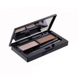 Vdivov - Mega Brow Pact - 2 Colors #02 Medium Brown & Dark Gray
