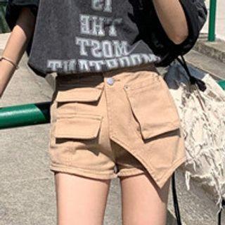 High Waist Irregular Mini Skort