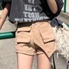 High Waist Irregular Mini Skort