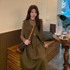Button-up Vest / Long-sleeve Top / Skirt