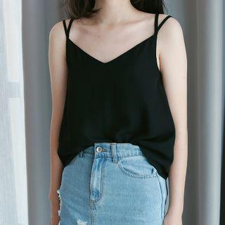 Cross Strap Chiffon Camisole