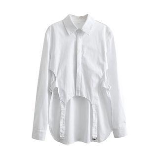 High Low Plain Shirt Dress