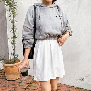 Answer Band-edge Cropped Hoodie