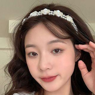 Flower Faux Pearl Headband (various Designs)