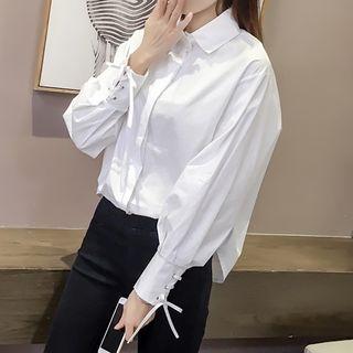 Lace-up Sleeve Shirt